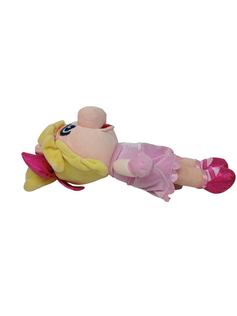 Baby Miss Piggy Plush Doll 15" Disney Store Pink Dress Sparkly Shoes #D-37 - Picture 7 of 11